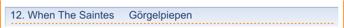 12. When The Saintes     Görgelpiepen